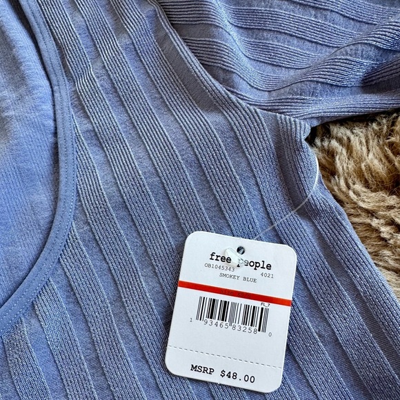 2 Free People Ribbed Tops NWT - Picture 7 of 12